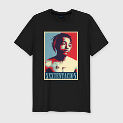 Футболка slim-fit XXXtentacion rap, цвет: черный