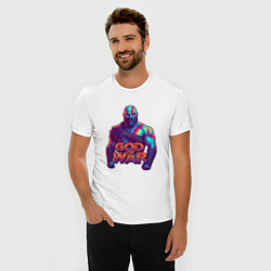 Футболка slim-fit God of war Кратос, цвет: белый — фото 2