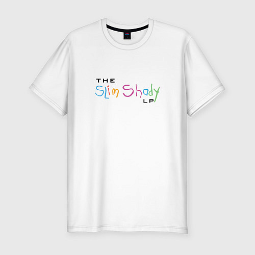 Мужская slim-футболка Slim Shady / Белый – фото 1