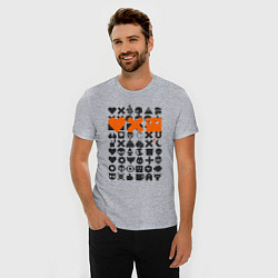 Футболка slim-fit Love Death and Robots двухсторонний, цвет: меланж — фото 2