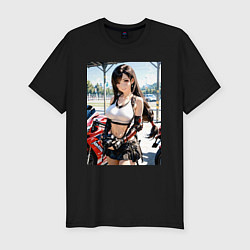 Футболка slim-fit Тифа Локхарт с фотоаппаратом, цвет: черный