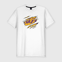Футболка slim-fit Lakers body, цвет: белый