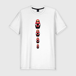 Мужская slim-футболка Matryoshka dolls