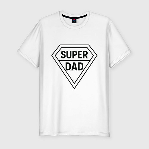 Мужская slim-футболка Superdad / Белый – фото 1