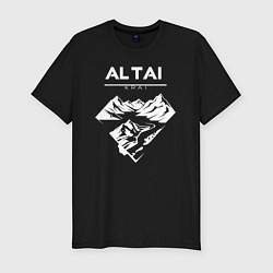 Мужская slim-футболка Алтайский край горы