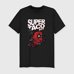 Футболка slim-fit Super taco boy, цвет: черный