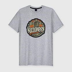 Мужская slim-футболка День хэллоуина