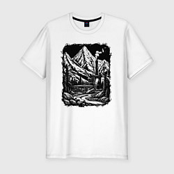 Футболка slim-fit Индустриальная душа Урала, цвет: белый