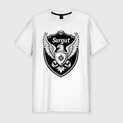 Футболка slim-fit Щит Сургута, цвет: белый