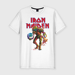 Футболка slim-fit Iron Maiden, цвет: белый