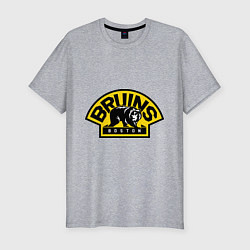 Мужская slim-футболка HC Boston Bruins Label