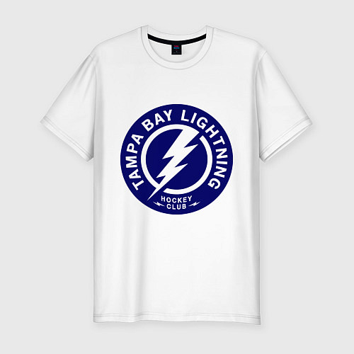 Мужская slim-футболка HC Tampa Bay Lightning / Белый – фото 1