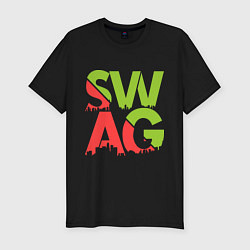 Мужская slim-футболка City SWAG