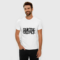 Футболка slim-fit Suicide Silence, цвет: белый — фото 2