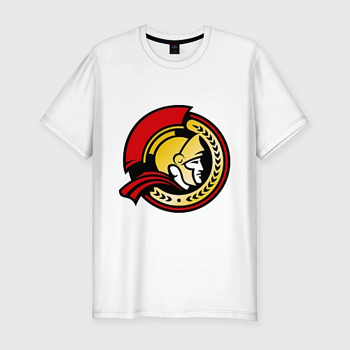 Мужская slim-футболка HC Ottawa Senators Alternative / Белый – фото 1