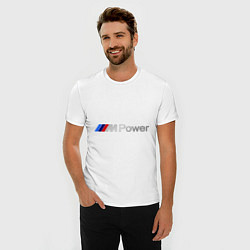Футболка slim-fit BMW M Power, цвет: белый — фото 2