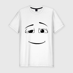 Мужская slim-футболка Наивное лицо
