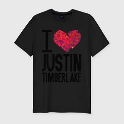 Футболка slim-fit I love Justin Timberlake, цвет: черный