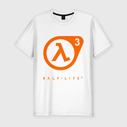 Мужская slim-футболка Half-Life 3 / Белый – фото 1