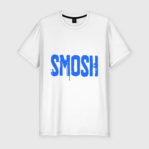 Мужская slim-футболка Smosh / Белый – фото 1