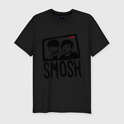 Футболка slim-fit RusSmosh, цвет: черный