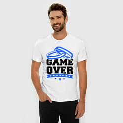 Футболка slim-fit Game over Свадьба, цвет: белый — фото 2