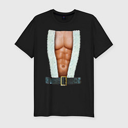 Мужская slim-футболка Новогодний костюм