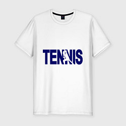 Футболка slim-fit Tennis, цвет: белый