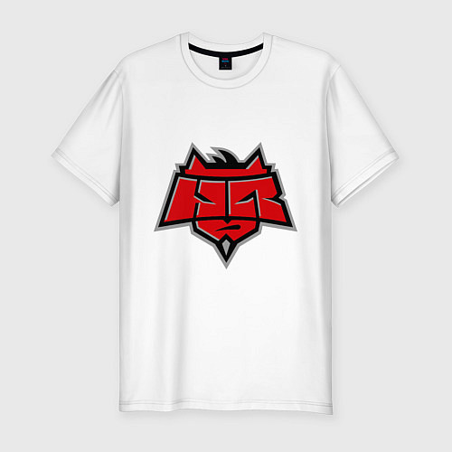 Мужская slim-футболка HellRaisers Logo / Белый – фото 1