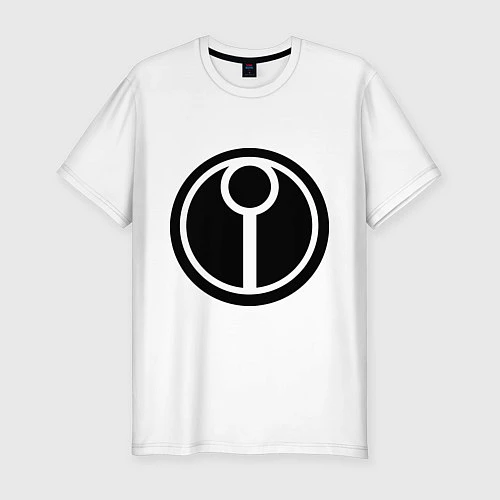 Мужская slim-футболка Герб Тау / Белый – фото 1