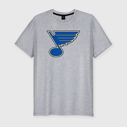 Мужская slim-футболка St Louis Blues: Tarasenko 91 / Меланж – фото 1