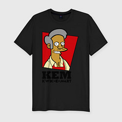Мужская slim-футболка Kwik-e-market