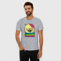 Футболка slim-fit Dropdead Kitty, цвет: меланж — фото 2