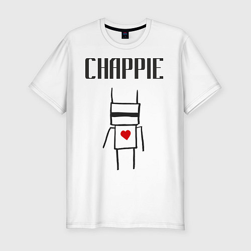 Мужская slim-футболка Chappie / Белый – фото 1
