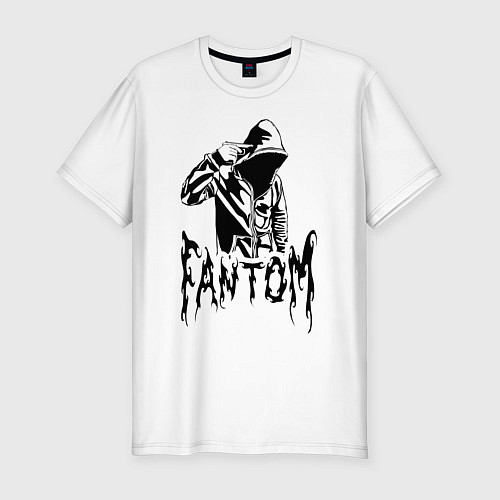 Мужская slim-футболка Fantom / Белый – фото 1