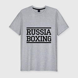 Футболка slim-fit Russia boxing, цвет: меланж