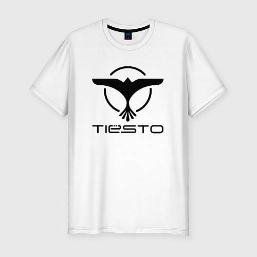 Мужская slim-футболка Tiesto / Белый – фото 1