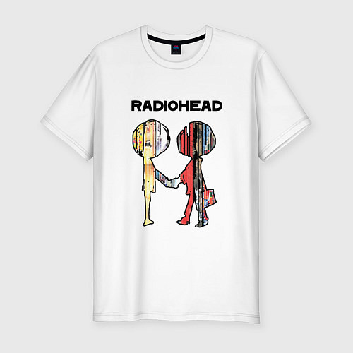 Мужская slim-футболка Radiohead Peoples / Белый – фото 1