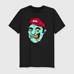 Мужская slim-футболка Mario zombie