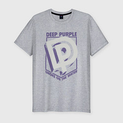 Футболка slim-fit Deep Purple: Smoke on the water, цвет: меланж
