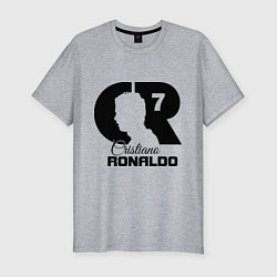 Футболка slim-fit CR Ronaldo 07, цвет: меланж