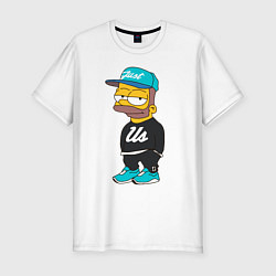 Футболка slim-fit Bart Just Us, цвет: белый