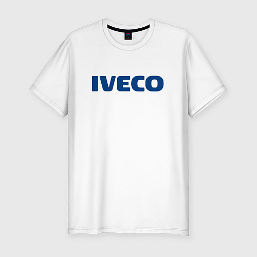 Мужская slim-футболка Iveco / Белый – фото 1