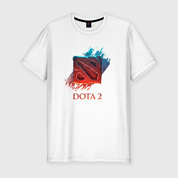 Футболка slim-fit Dota 2 Shadows, цвет: белый