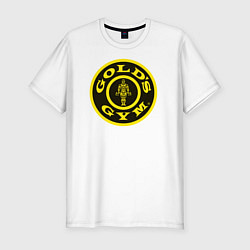 Футболка slim-fit Gold's Gym, цвет: белый