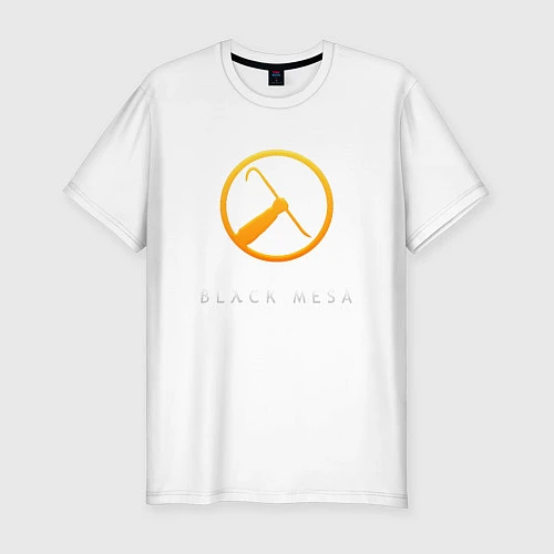 Мужская slim-футболка Black Mesa / Белый – фото 1