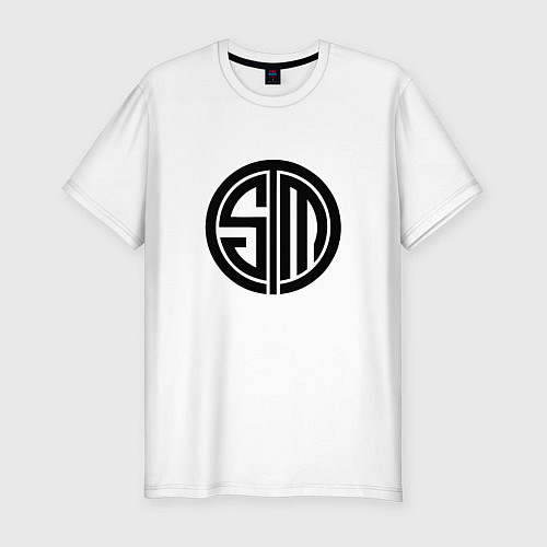 Мужская slim-футболка TSM Logo / Белый – фото 1