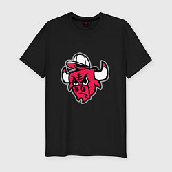 Футболка slim-fit Chicago Bulls (в кепке), цвет: черный