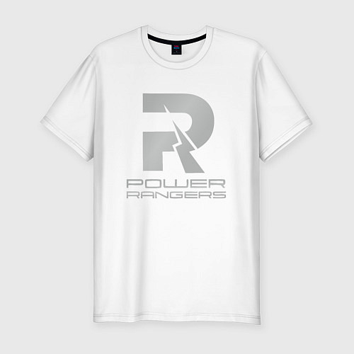 Мужская slim-футболка Power Rangers / Белый – фото 1