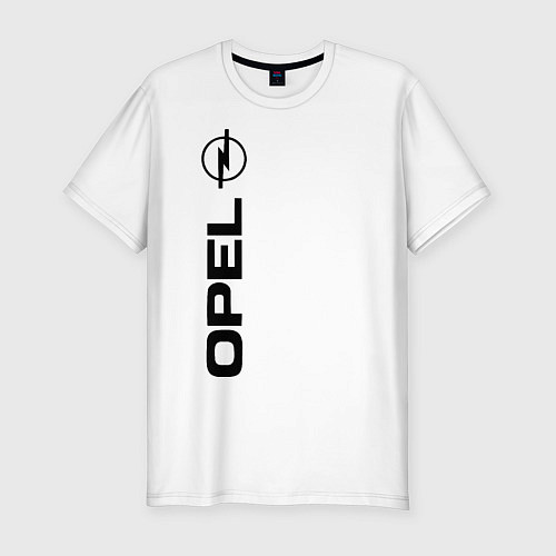 Мужская slim-футболка OPEL / Белый – фото 1